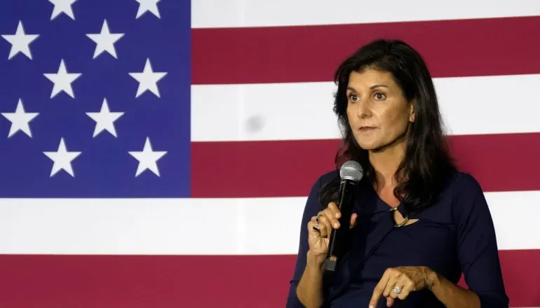 Candidate for US president Haley refutes claims that slavery sparked the Civil War.