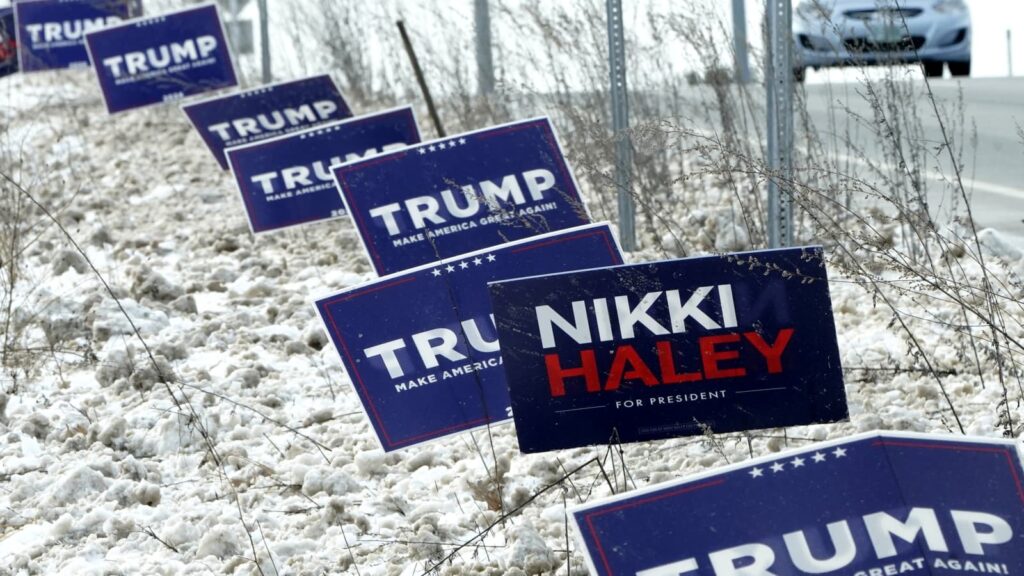 New Hampshire Trump's advantage against Nikki Haley