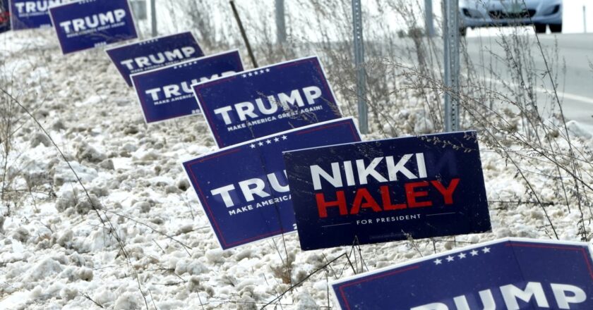 New Hampshire Trump’s advantage against Nikki Haley grows to double figures in 2024