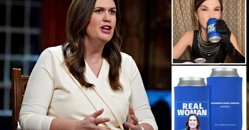 “Real Women of Politics” – Sarah Huckabee Sanders – Koozie Campaign Stirs the Cauldron