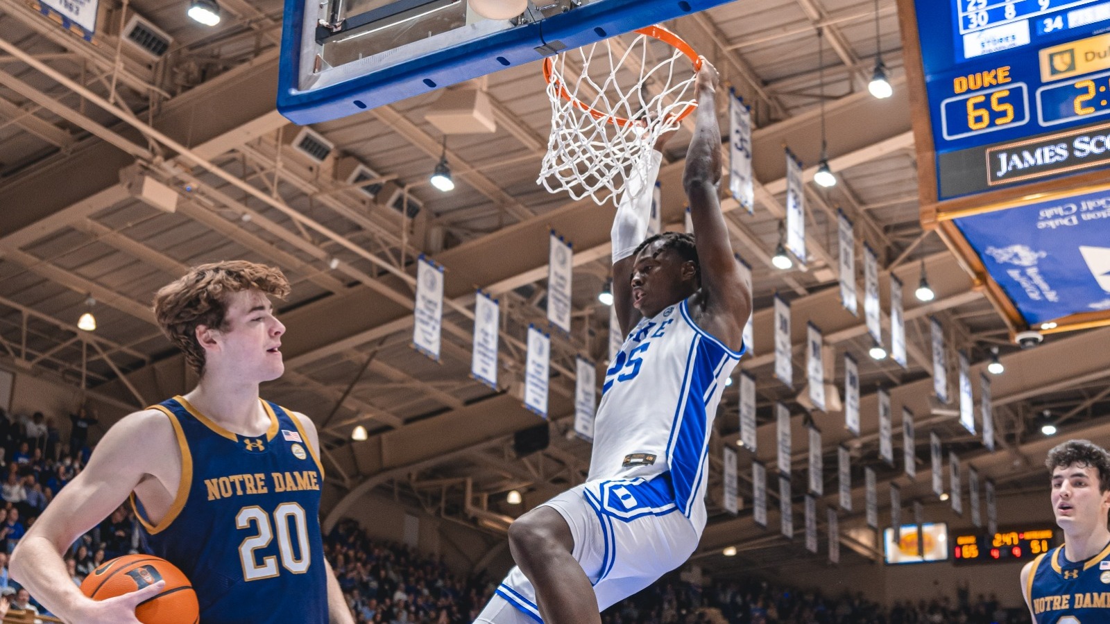 Defense Leads No. 9 Duke to 71-53 Win Over Notre Dame | Image Credit: goduke.com