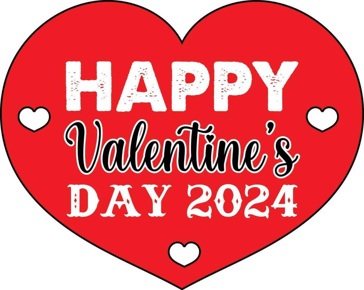 Valentine S Day 2024 Greatest Wishes Messages Quotes And Pictures   Happy Valentine S Day 2024 T Shirt Design Vector 