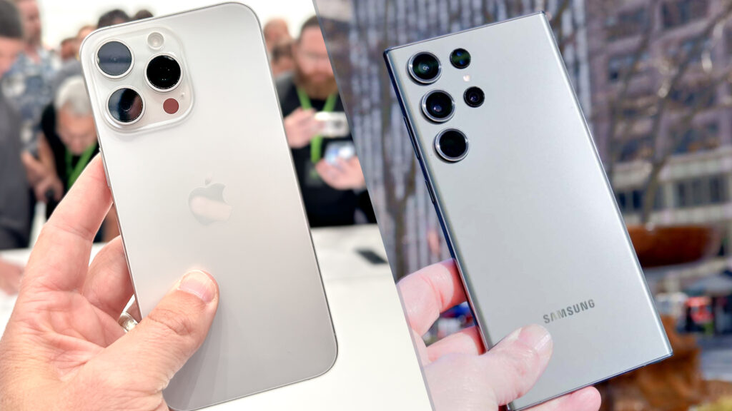 Comparing Samsung S23 Ultra vs the iPhone 15 Pro | Image Credit: tomsguide.com