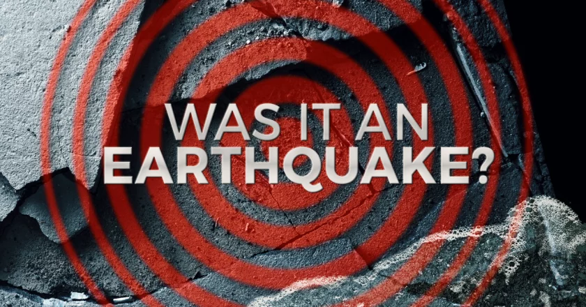 Was It An Earthquake? Or Only We Felt It?