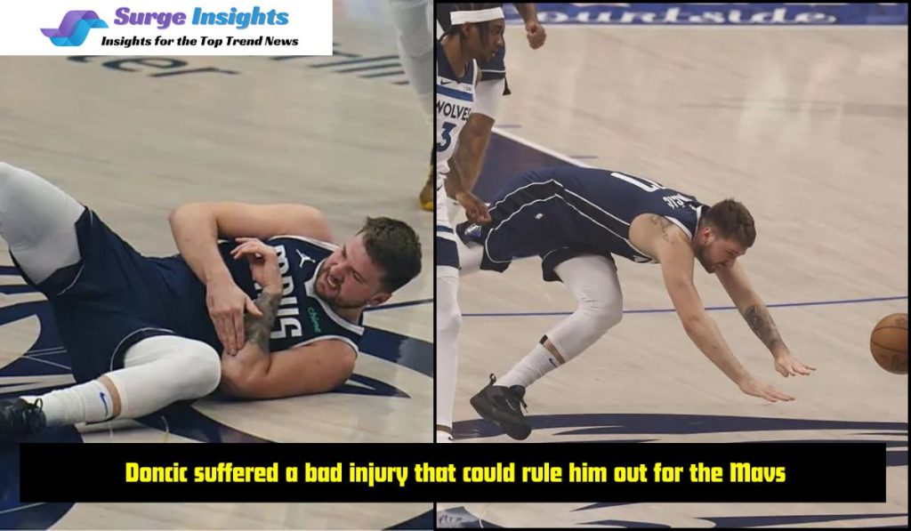 Doncic suffered a bad injury that could rule him out for the Mavs