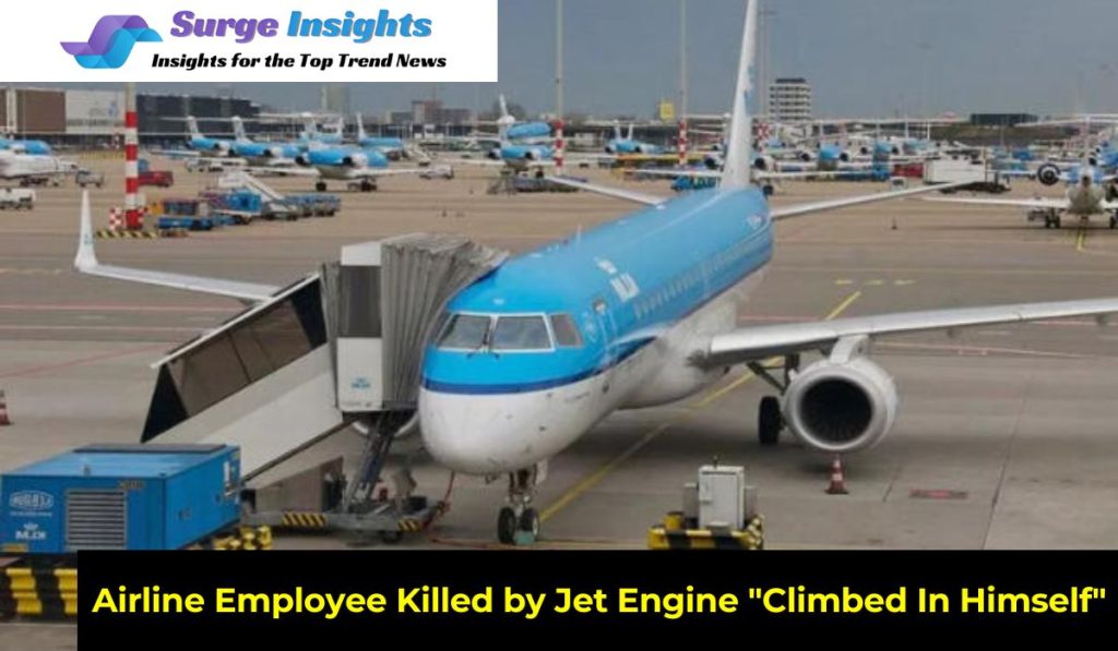 Airline Employee Killed by Jet Engine "Climbed In Himself"