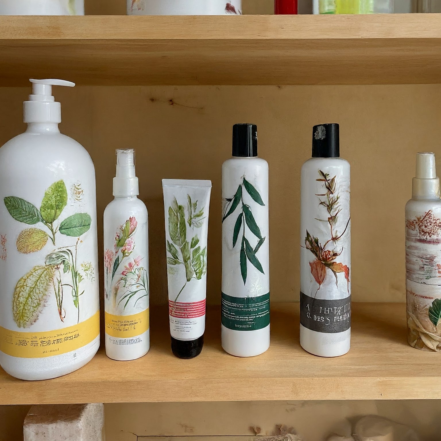 Bonding Conditioners on Rack and Shelf | Image Credit: Gemini.Google.com