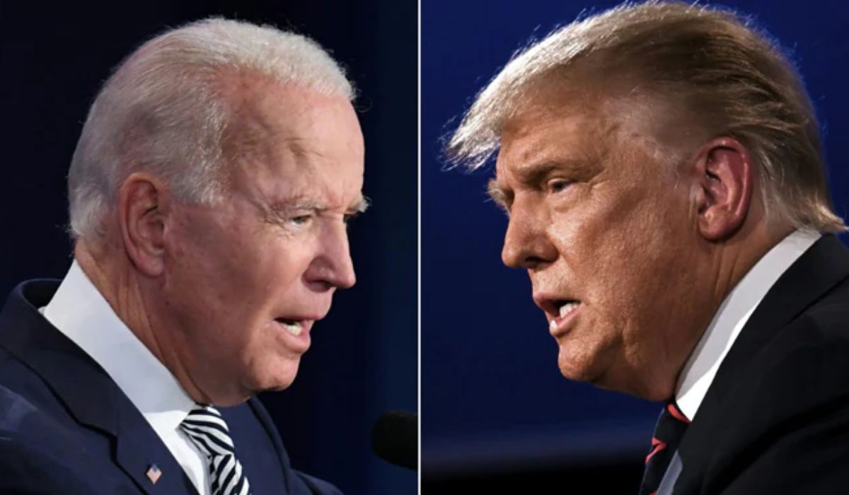 Trump and Biden before their first debate