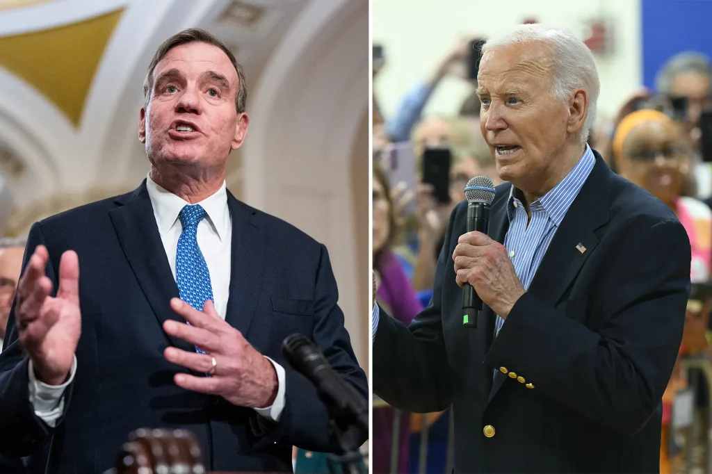 Sen. Mark Warner vs. The Biden Administration | Image Credit: nypost.com