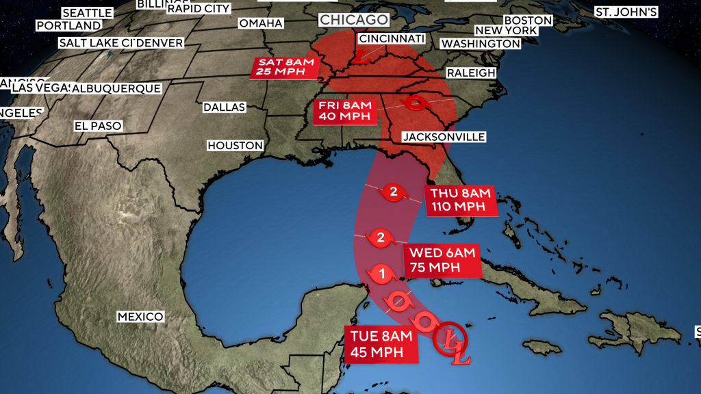 Storm that could become Hurricane Helene forecast to rapidly intensify on its way to Florida's Gulf Coast | Image Credit: cbsnews.com